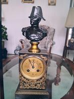 Antieke Napoleon III pendule met buste, Ophalen