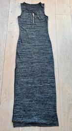 Lange jurk met split grijs maat M, Maat 38/40 (M), Ophalen of Verzenden, Grijs, Gedragen