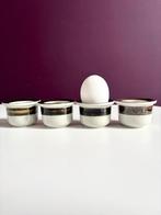 Arabia "Karelia" eierdopjes (4) - vintage stoneware, Huis en Inrichting, Keramiek, Overige typen, Ophalen of Verzenden, Zo goed als nieuw