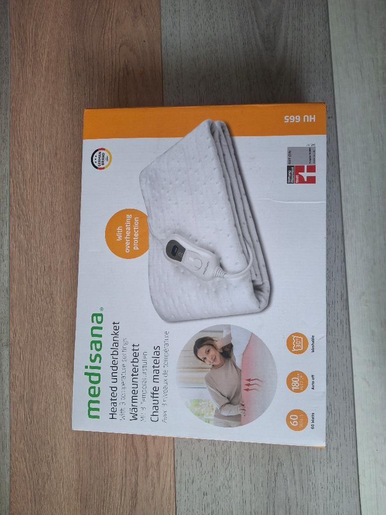 Electrische deken, Huis en Inrichting, Eenpersoons, Wit, Overige typen, Nieuw