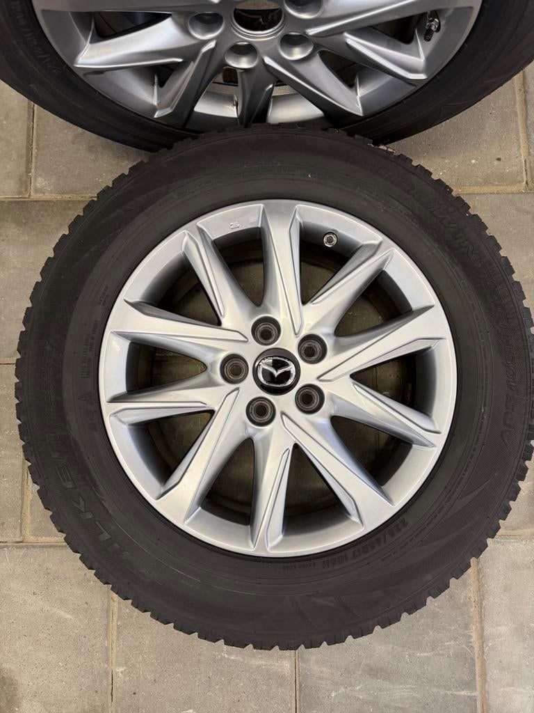 Winterbanden op aluminium velgen voor Mazda CX-5, Auto-onderdelen, Ophalen, Gebruikt, Banden en Velgen, 17 inch