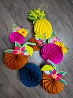 Tropische versiering kokosnoot, ananas, bloemen, Ophalen of Verzenden, Nieuw, Versiering