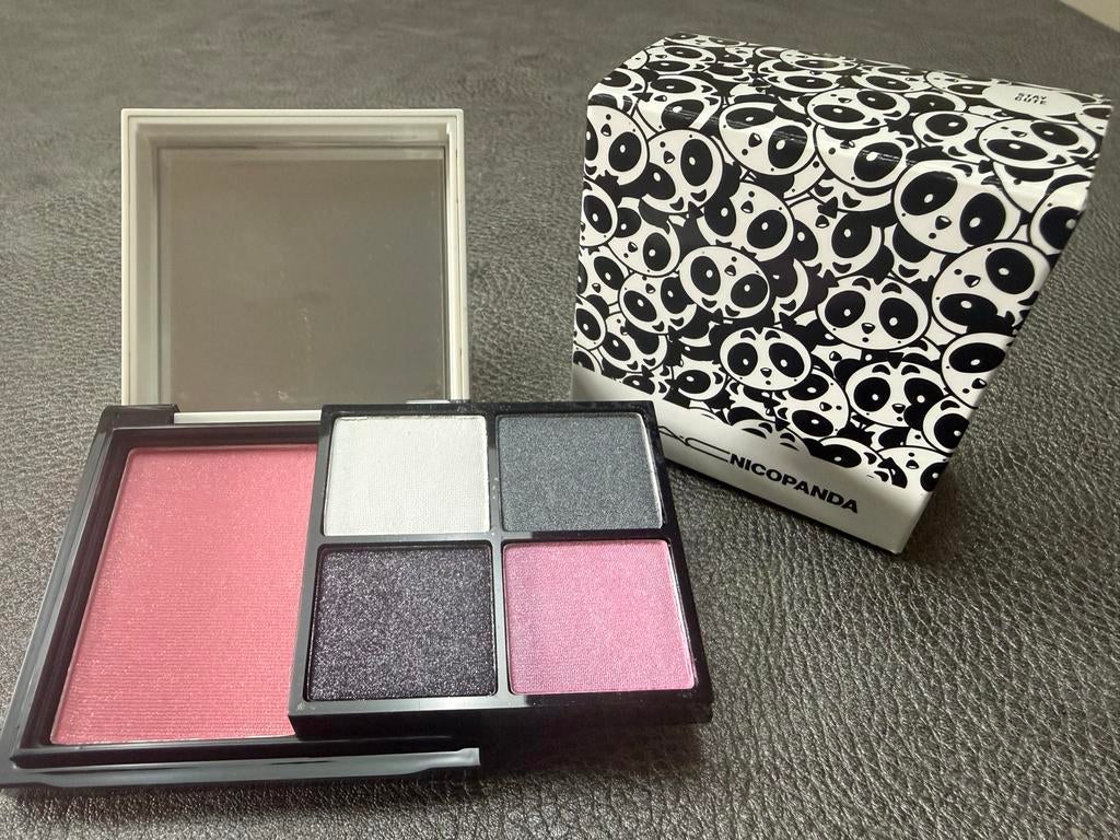 MAC Nicopanda Stay Cute Full Face Kit - Oogschaduw & Blush, Overige kleuren, Gehele gezicht, Ophalen of Verzenden, Zo goed als nieuw