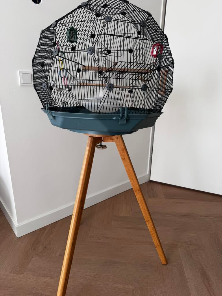 Vogelkooi Geo omlet, Ophalen, Zo goed als nieuw, Hout