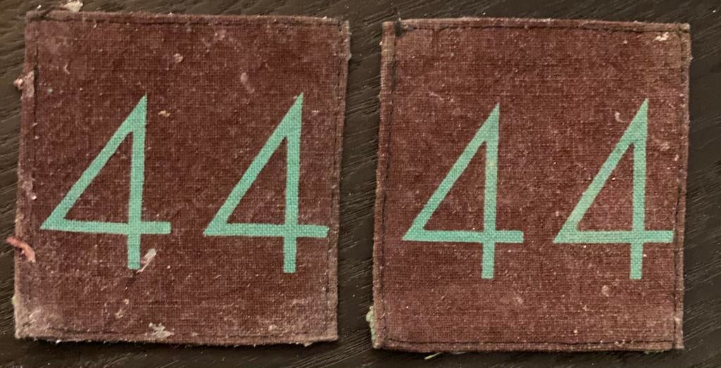 Uniek set Britse 44th Indian Parachute Regiment patches, Ophalen of Verzenden, Landmacht, Engeland, Embleem of Badge