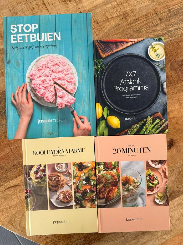 Jasper Alblas Kookboeken: Stop Eetbuien, Afslank, Koolhydraa, Boeken, Nieuw, Ophalen of Verzenden, Hoofdgerechten, Gezond koken