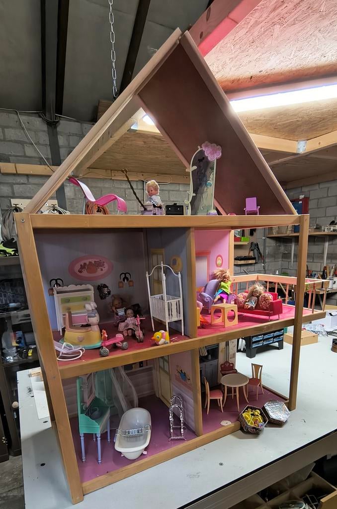 Poppenhuis, Kinderen en Baby's, Speelgoed | Poppenhuizen, Ophalen, Gebruikt, Poppenhuis