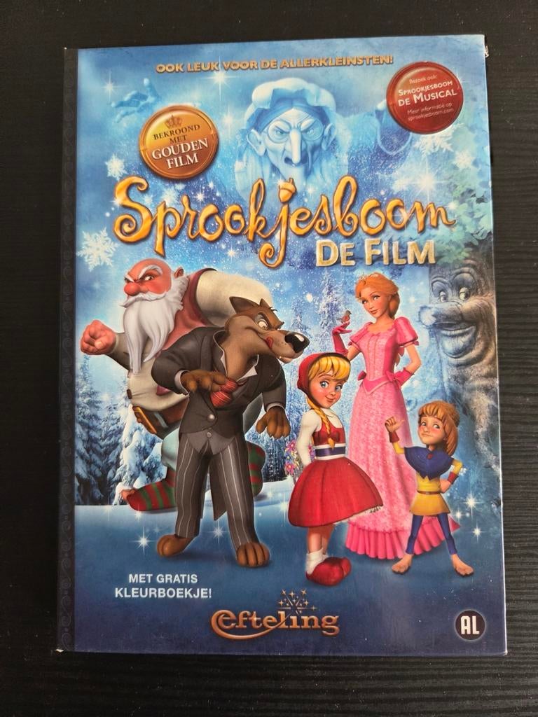 Efteling Sprookjesboom De Film DVD - Inclusief Kleurboekje, Ophalen, Avontuur, Alle leeftijden, Zo goed als nieuw