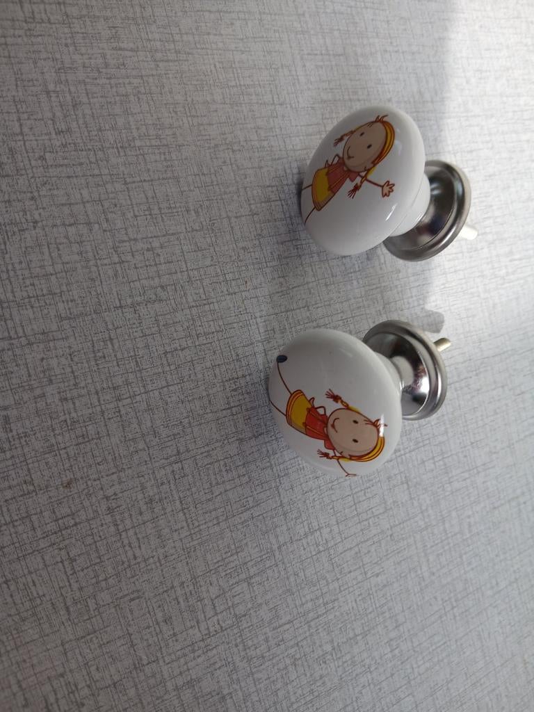 2x Kinderkamer Kastknoppen - Meisje, Minder dan 75 cm, 50 tot 70 cm, Nieuw, 105 cm of meer