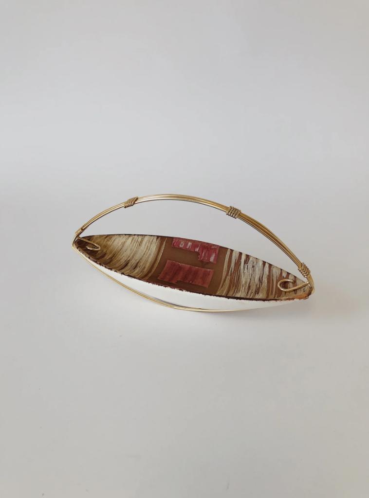 VINTAGE BONBON SCHAALTJE KERAMIEK MET HANDVAT | WEST GERMANY, Ophalen of Verzenden