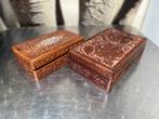 Twee vintage houten kistjes, Antiek en Kunst, Ophalen of Verzenden