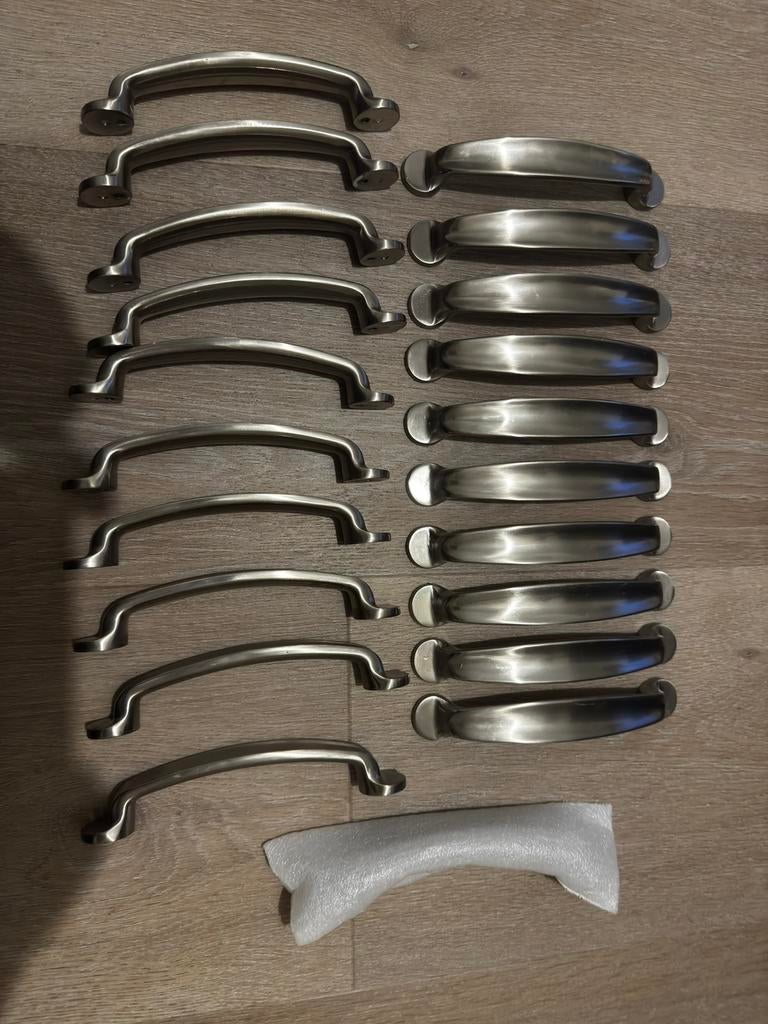 Landelijke handgrepen keuken, RVS, Ophalen, Minder dan 25 cm, Minder dan 50 cm, Minder dan 100 cm