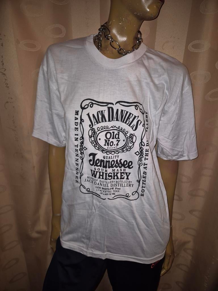 Jack Daniel's T-shirt wit maat XL, Wit, Maat 56/58 (XL), Ophalen of Verzenden, Zo goed als nieuw