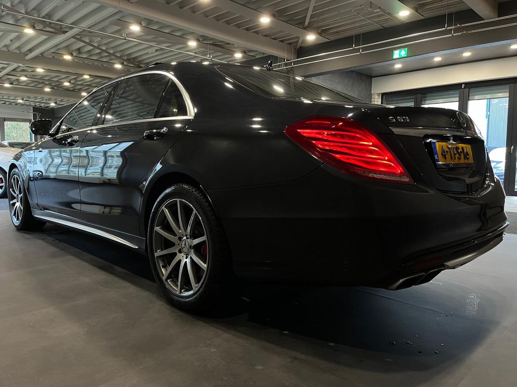 Mercedes-Benz S-klasse AMG 63 4Matic Lang V8 585PK 3D BURMES, Automaat, Gebruikt, Blauw, Bedrijf