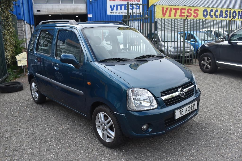 Opel Agila 1.2 16V Twinport 2007 Groen  NIEUWE APK AIRCO CV, Auto's, Opel, Voorwielaandrijving, 40 €/maand, 4 cilinders, 1229 cc