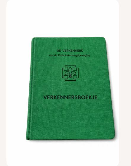 verkennersboekje katholieke jeugdbeweging uit 1961, Ophalen of Verzenden, Gebruikt, Boek of Tijdschrift