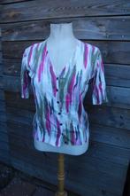 Vest wit/ kaki/ fuschia Witteveen mt S Vaste prijs, Wit, Ophalen of Verzenden, Zo goed als nieuw, Witteveen