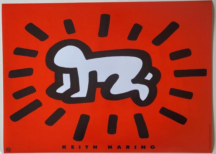 Keith Haring - Radiant Baby, Antiek en Kunst, Kunst | Litho's en Zeefdrukken, Ophalen of Verzenden