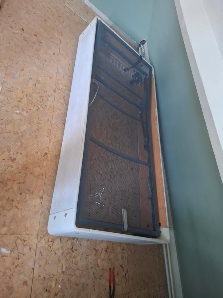 Auping Auronde ombouw met spiraalbodem, Huis en Inrichting, Slaapkamer | Bedden, Gebruikt, Eenpersoons, 90 cm, 200 cm, Hout, Wit