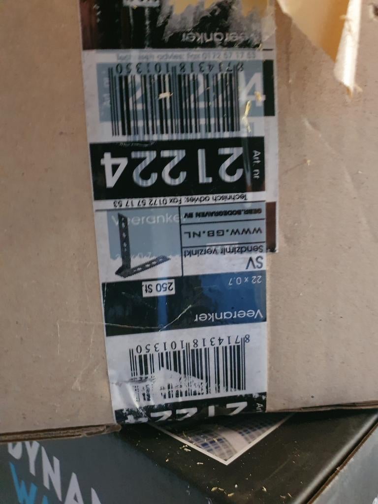 Veeranker 22x0.7 Sendzimir Verzinkt (250 Stuks), Ophalen, Nieuw, Minder dan 50 mm, Overige typen