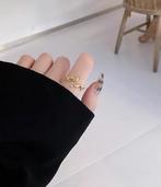 Ring 18 k verguld zilveren ring open verstelbaar