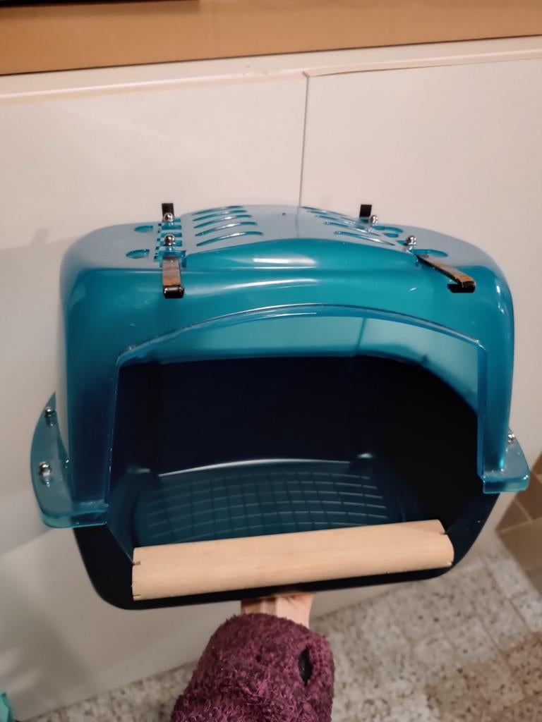 Vogelbad XXL papagaai soorten, valkparkiet, halsbandparkiet, Ophalen, Hout, Vogelkooi