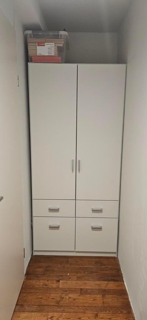 Witte kast met deuren en laden, Huis en Inrichting, Kasten | Ladekasten, Ophalen