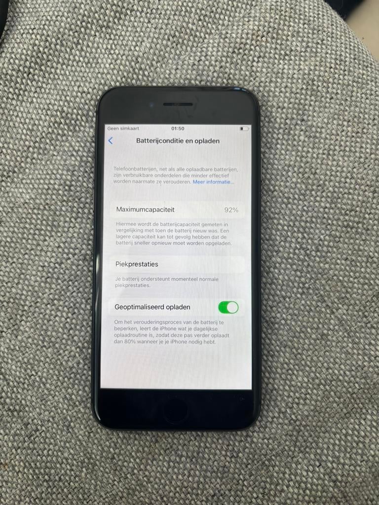 Iphone 8 akku 92%, Ophalen of Verzenden, Zo goed als nieuw, Zwart, 64 GB