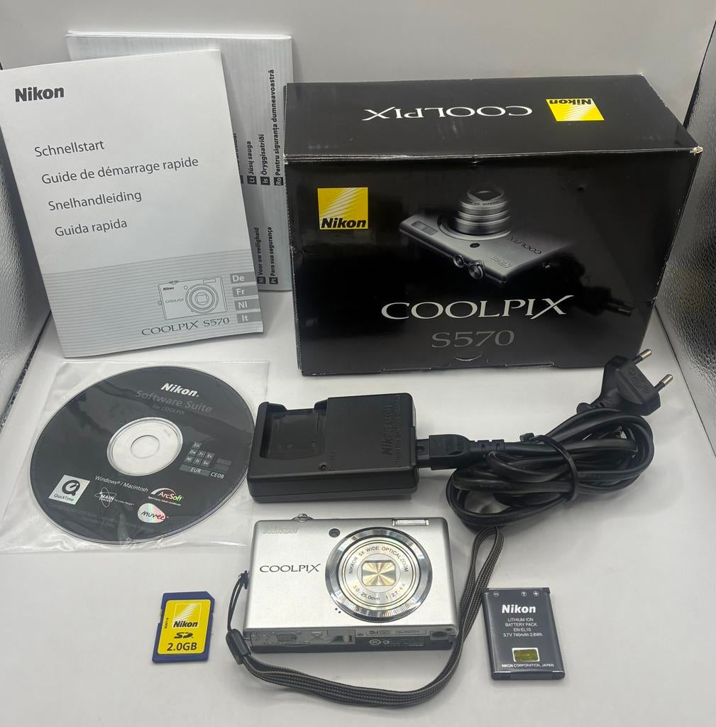 Nikon coolpix S570 - compact camera, Ophalen of Verzenden, Voor 1940, Fototoestel