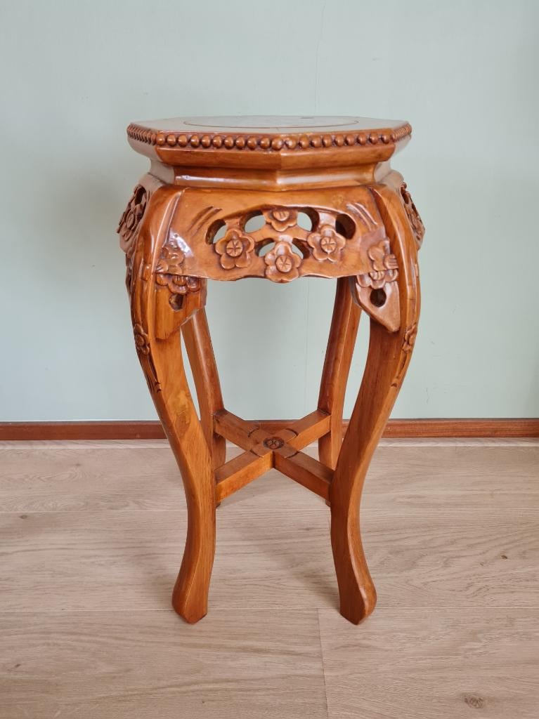 Chinees plantentafeltje, zo goed als nieuw., Ophalen of Verzenden, Zo goed als nieuw, Hout