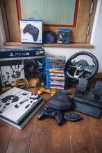 PS4 Pro Limited Edition met racestuur, controller en games, Met games, Met 2 controllers, Ophalen of Verzenden, Zo goed als nieuw