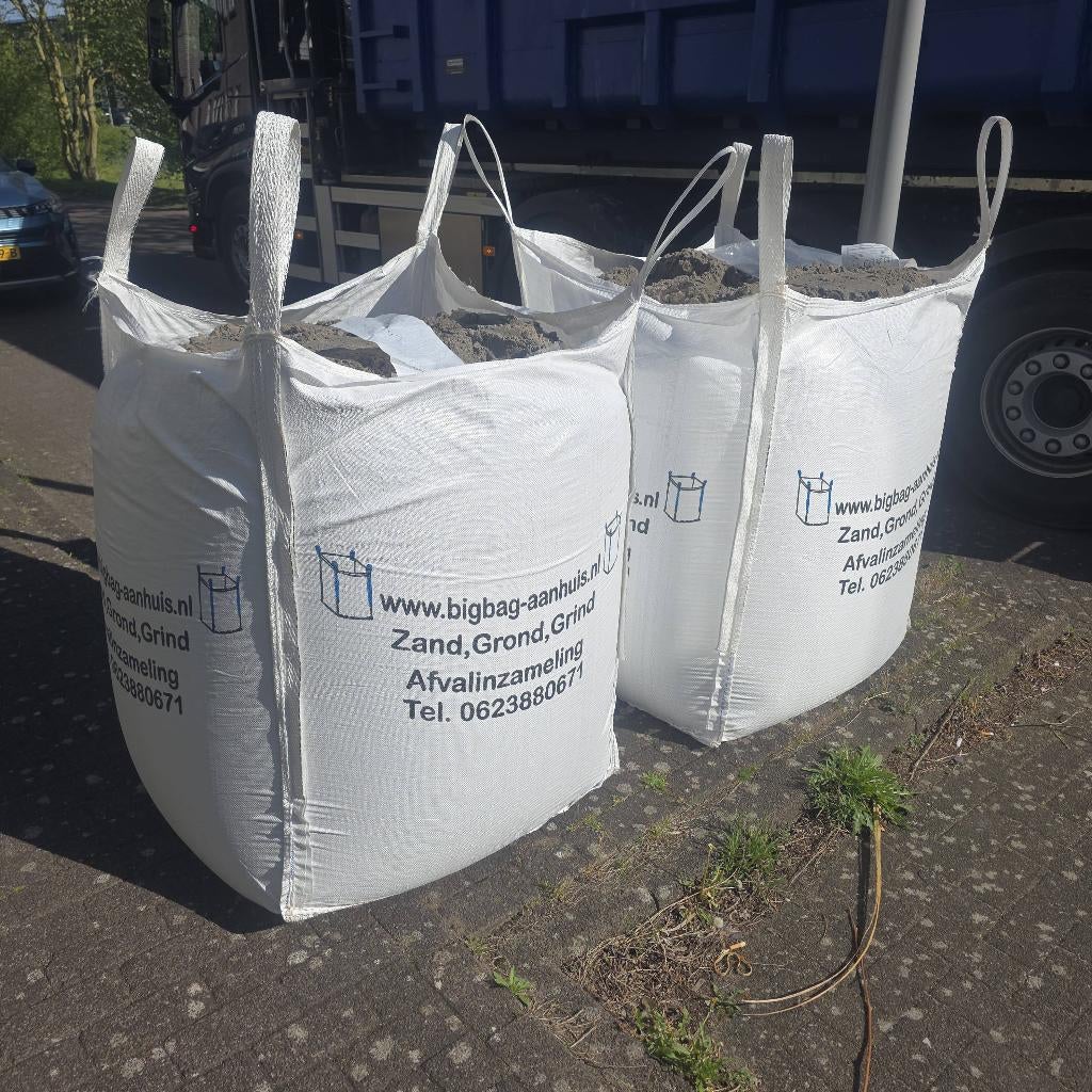 Gratis halve m3 zand in big bag op te halen in Almere Poort, Tuin en Terras, Zand, Ophalen, Nieuw, Ophoogzand