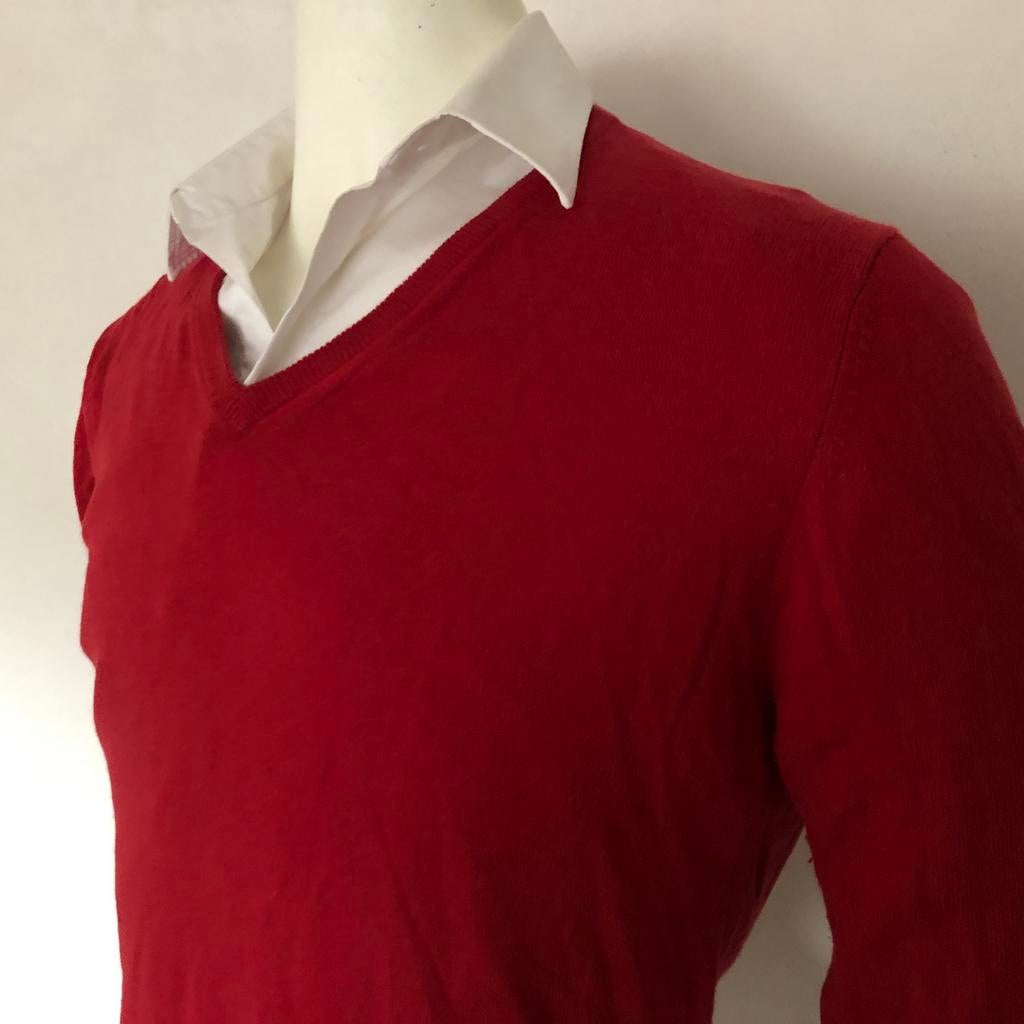Suitsupply trui - katoen & cashmere - heren, Verzenden, Zo goed als nieuw, Maat 56/58 (XL), Rood