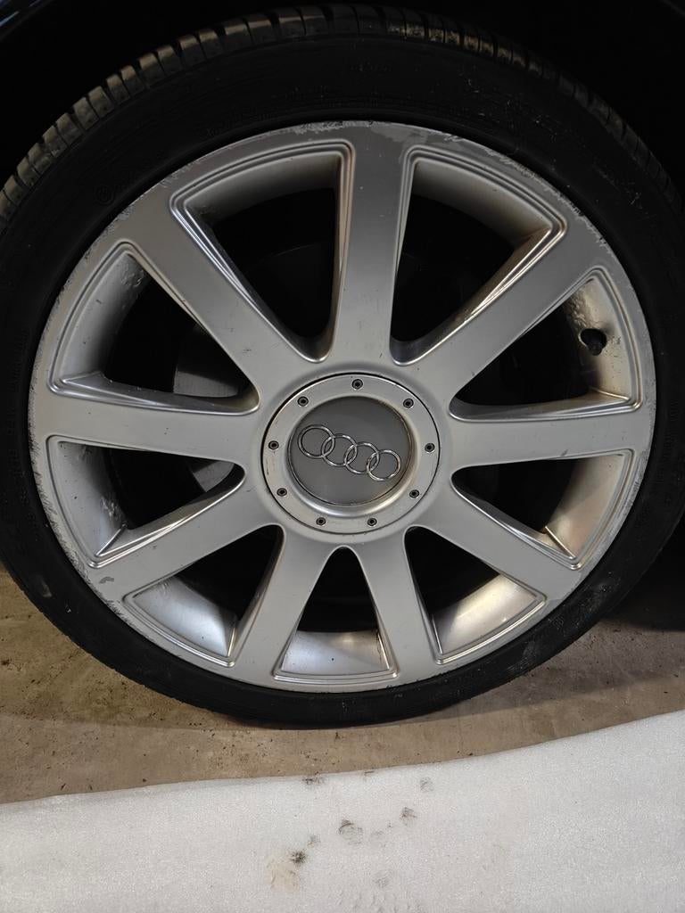 Audi velgen met zomerbanden, Auto-onderdelen, Banden en Velgen, Ophalen, 18 inch, Gebruikt, 255 mm