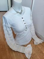 Nieuwe Isla Ibiza Bonita blouse met ruches en kant, Isla Ibiza Bonita, Wit, Nieuw, Ophalen of Verzenden