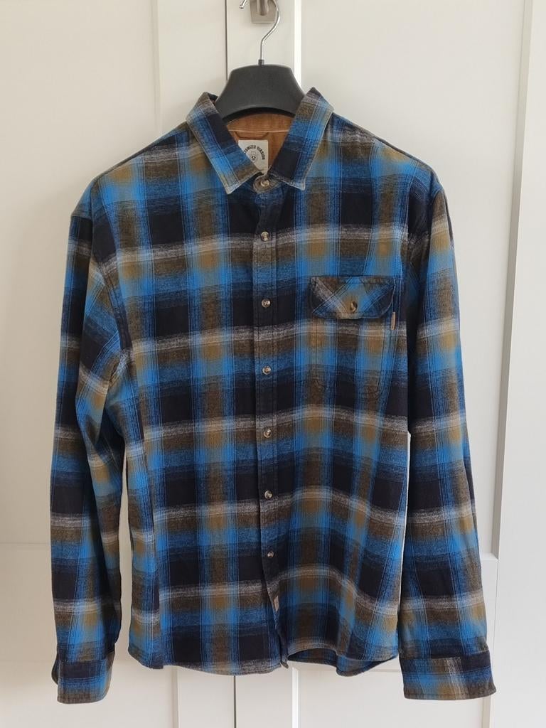2XL Dubinik Heren Flanellen Overhemd NL Maat 58/60, Dubinik, Blauw, Ophalen of Verzenden, Overige halswijdtes