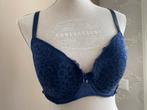 Donkerblauwe kanten BH 75F van de Hunkemoller, Hunkemöller, Ophalen of Verzenden, Blauw, BH