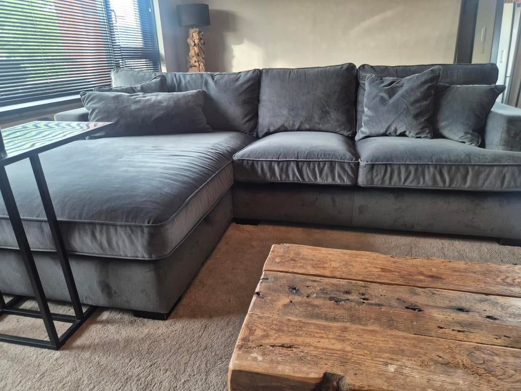 Rofra Home bankstel met chaise longue, Ophalen, 250 tot 300 cm, Gebruikt, Hoekbank
