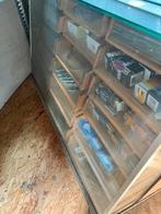 Glazen toonbank met houten lades, Gebruikt, 100 tot 150 cm, 150 tot 200 cm, Ophalen of Verzenden