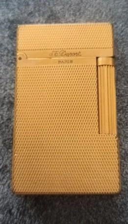 Vintage S.T. Dupont Paris Aansteker Goudkleurig, Ophalen of Verzenden, Gebruikt, Aansteker