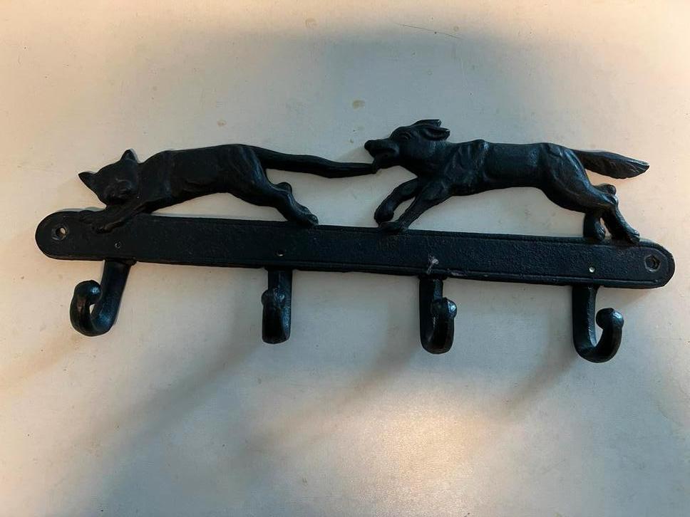 Gietijzeren kapstok hond/kat, Ophalen of Verzenden