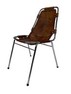 Vintage Dal Vera Les Arcs Perriand Cognac Stoel Design, Bruin, Les Arcs Perriand, Vintage, Ophalen of Verzenden