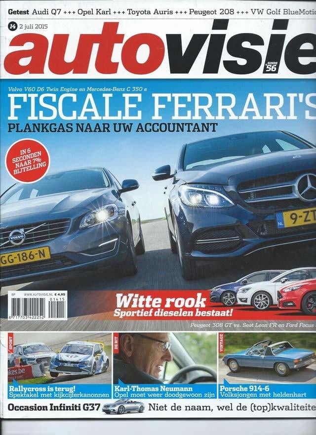 Autovisie 14 2015 : Audi S1 Sportback - Q7 - Porsche 914 / 6, Ophalen of Verzenden, Gelezen, Algemeen