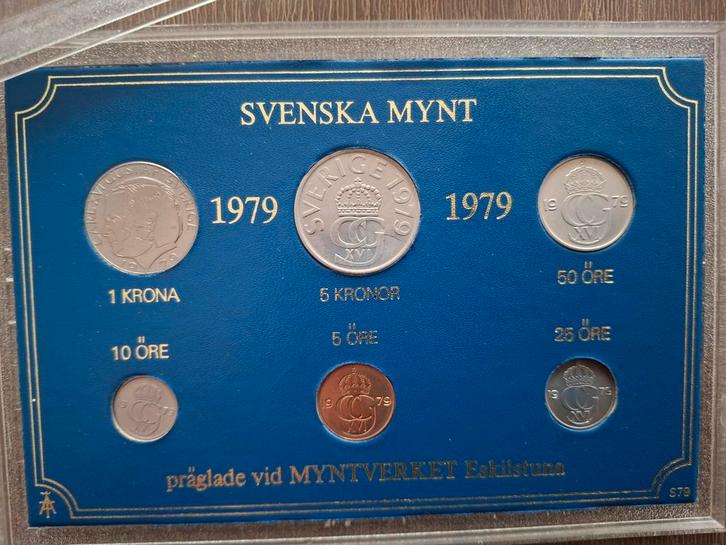 Muntset Zweden 1979 - Svenska Mynt, Postzegels en Munten, Postzegels | Europa | Zwitserland, Ophalen of Verzenden