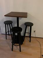 Bartafel met 3 krukken, Ophalen, Gebruikt