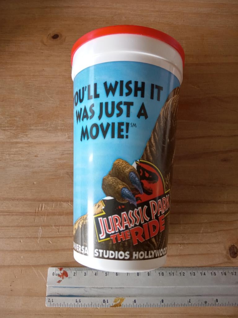 Jurassic park beker, Verzamelen, Ophalen of Verzenden, Zo goed als nieuw, Film, Gebruiksvoorwerp