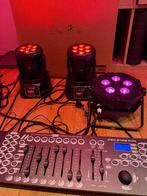 2x Movinghead - MHL73 , DMX controller & LedPAR, Ophalen of Verzenden, Gebruikt, Licht, Kleur
