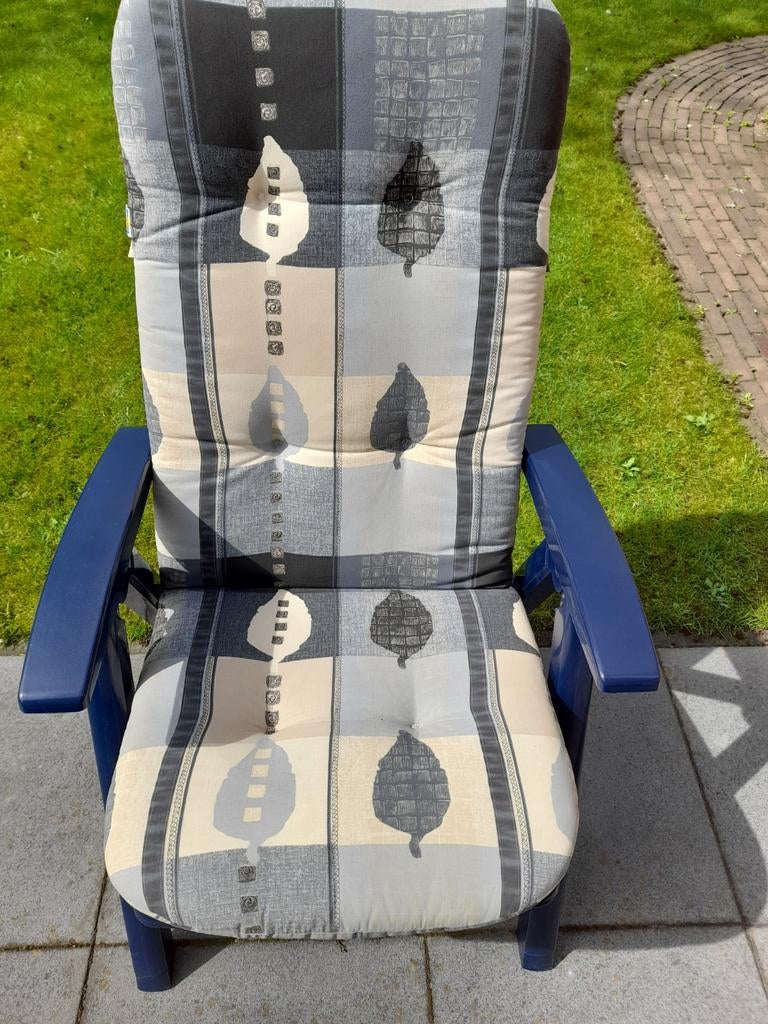 Verstelbare tuinstoelen (4) van kunststof, Tuin en Terras, Tuinstoelen, Ophalen, Zo goed als nieuw, Kunststof, Verstelbaar