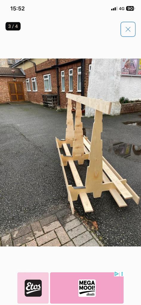 Glasbok, A-frame, Ophalen, Zo goed als nieuw, 50 mm of meer, Balk