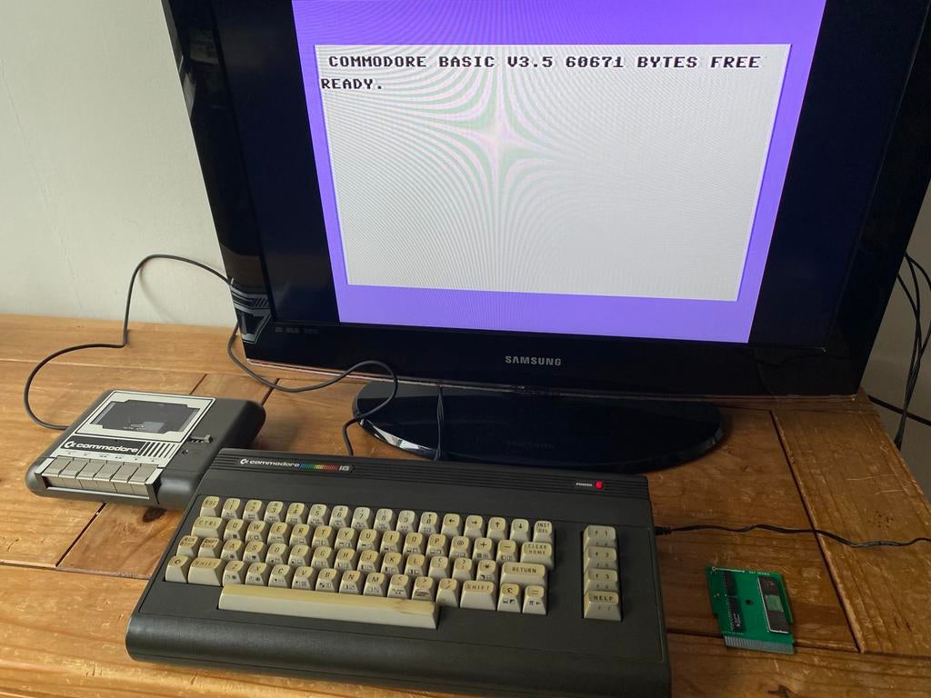 Commodore 16 (64kb) nr.2, datasette 1531,voeding, Computers en Software, Vintage Computers, Ophalen of Verzenden